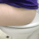 We get to see a side view of a female ass while sitting on a toilet in 3 different scenes. Farts, pissing and shitting is heard, but no pooping or product is visible. Presented in 720P HD. Over 7.5 minutes.
